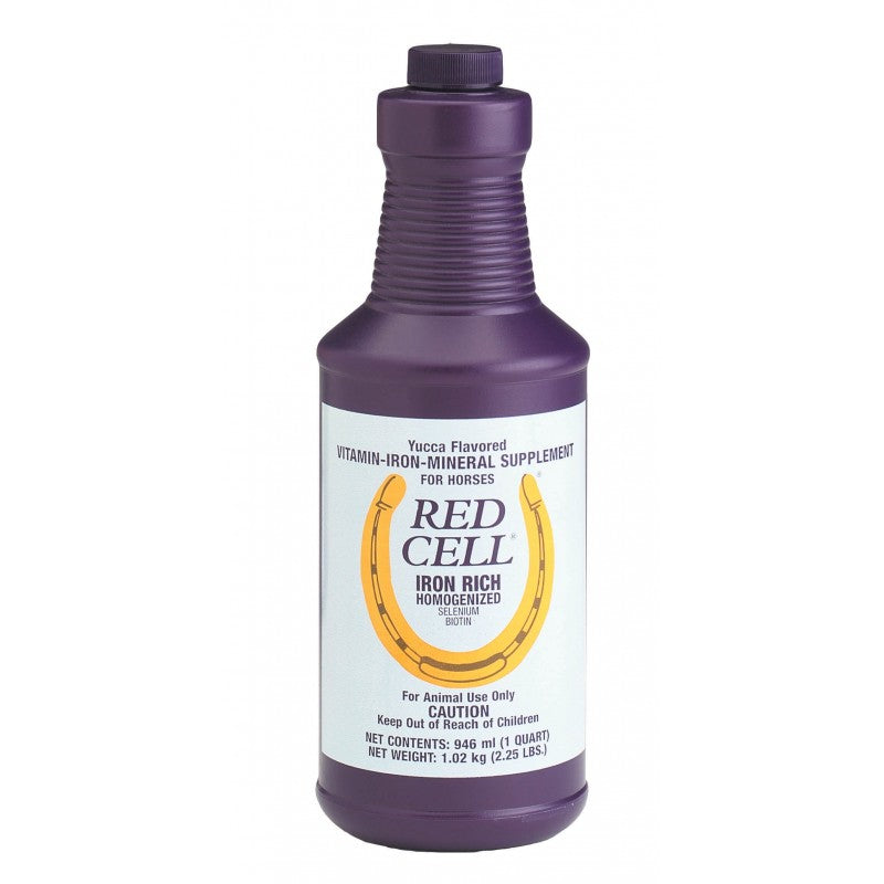 Horse Health Red Cell Iron Rich Selenium Biotin Supplement (1 Quart or 1 Gallon)