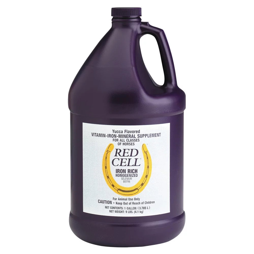 Horse Health Red Cell Iron Rich Selenium Biotin Supplement (1 Quart or 1 Gallon)