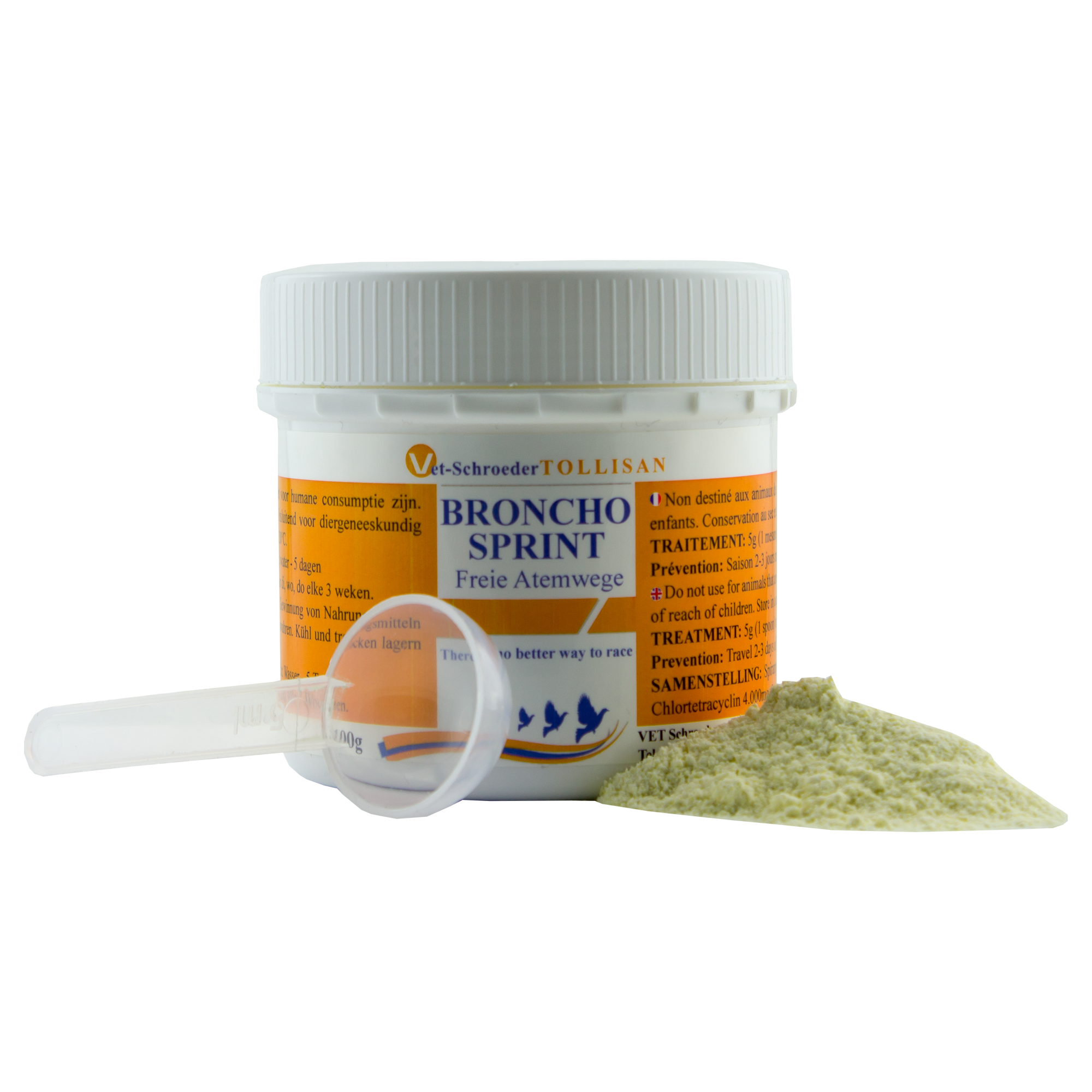 Broncho-Sprint for Racing Pigeons – Respiratory Treatment & Performance Booster | Clears Airways & Fights Infections (Vet Schroeder)