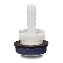 NYLON BULKHEAD FLANGE W/ 1/8" TIP
