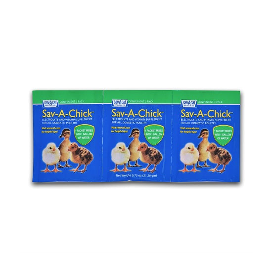 Sav-A-Chick Poultry Chicken Electrolyte and Vitamin Bird Supplement (3-Pack)