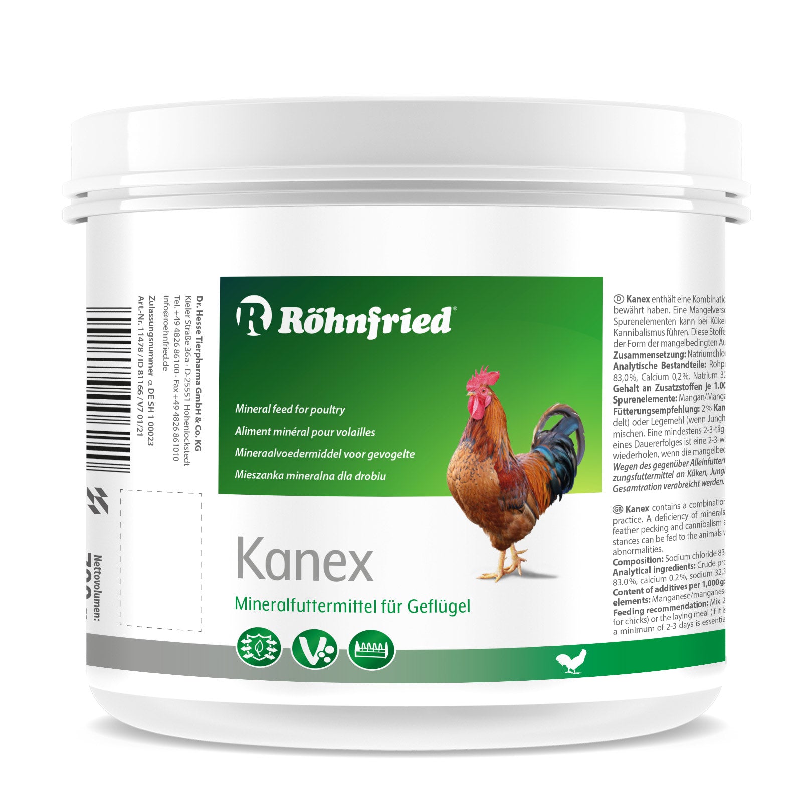 supplement designed to reduce feather pecking and cannibalism in chickens