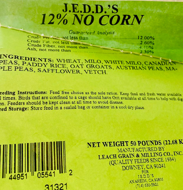 No Corn Pigeon Feed