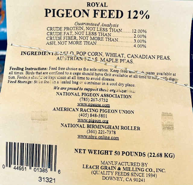 12% Pigeon Feed
