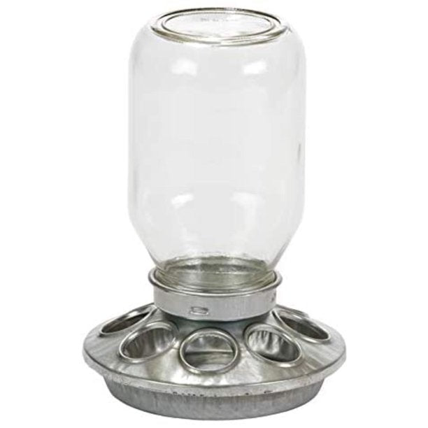Mason Jar Baby Chick Feeder 1 Quart (Little Giant)
