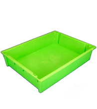 Green Plastic Bird Bath Pan