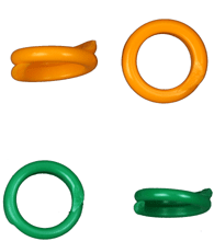 PLASTIC SPIRAL BANDS [size 6] (NBT Co.)