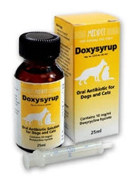 DOXYSYRUP - 25 ml  FOR DOGS AND CATS (Medpet)