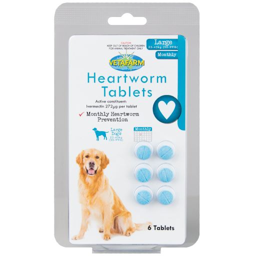 HEARTWORM TABLETS LARGE