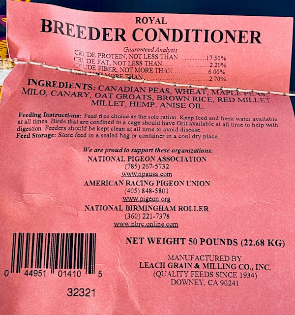 Breeder Conditioner Ingredients