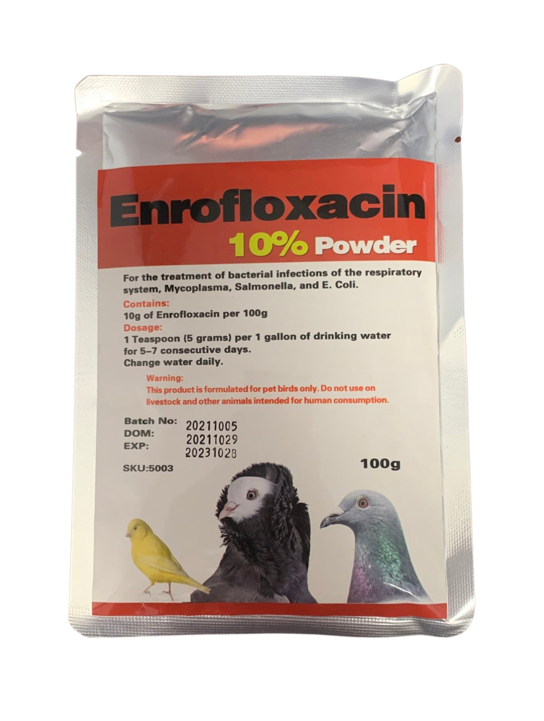 Enrofloxacin 10%: Powerful Broad Spectrum Treatment for Birds