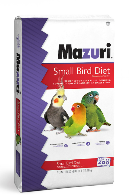 mazuri small bird diet (leach grain & milling)
