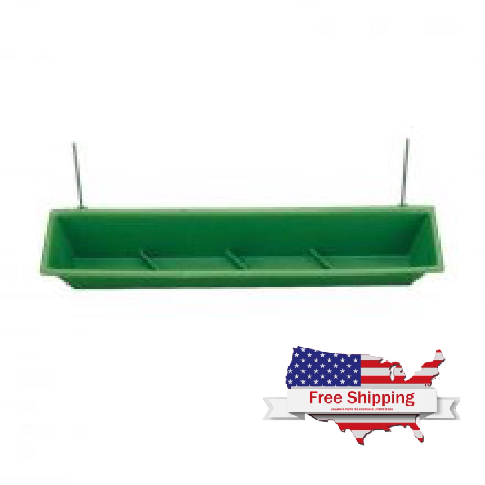 Green Plastic Pigeon Feeder