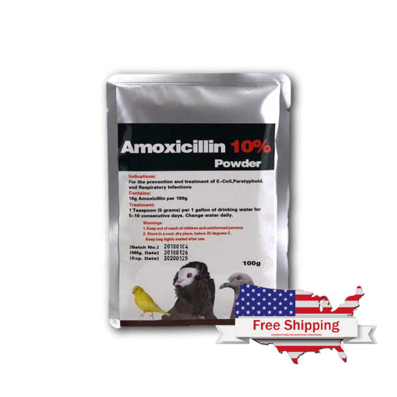 Amoxicillin 10 Powder by Generex for Pigeons and Pet Birds