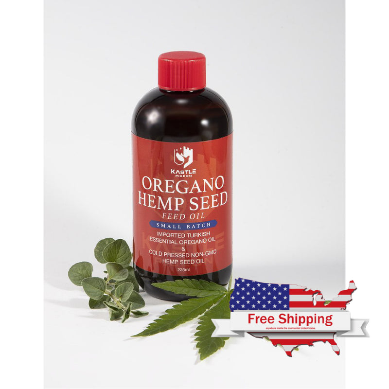 Oregano Hemp Seed Feed Oil Bird Supplement