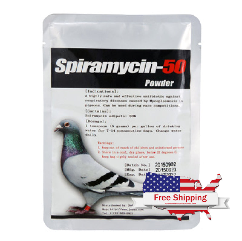 Spiramycin 50 for Pigeons