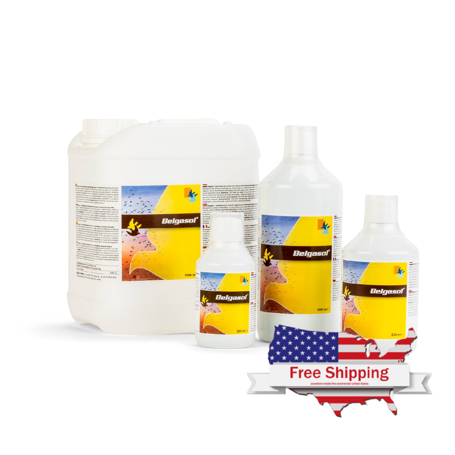 Belgica De Weerd Belgasol Electrolytes & Vitamins for Pigeons 250ml 500ml 1000ml