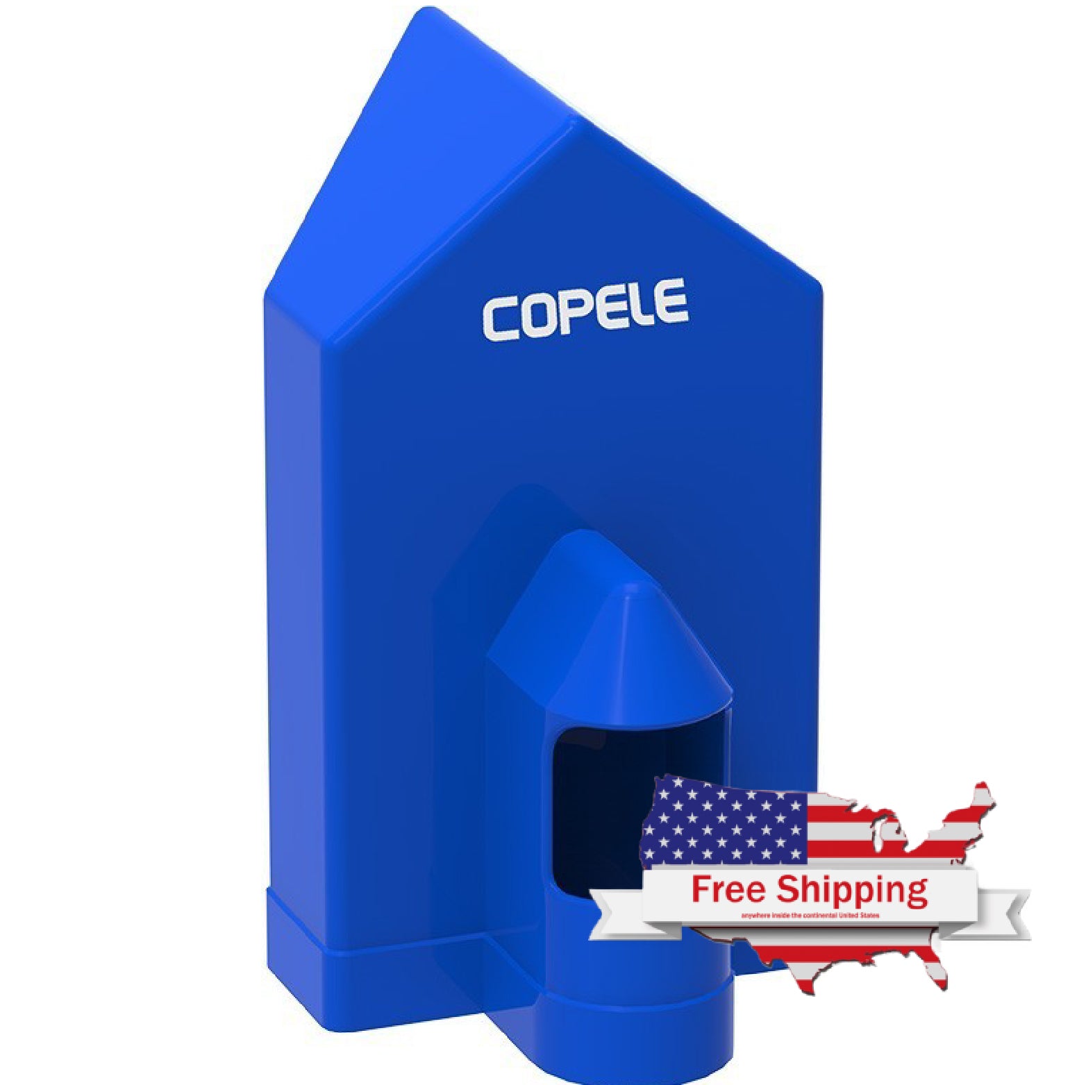 Blue pigeon corner water feeder