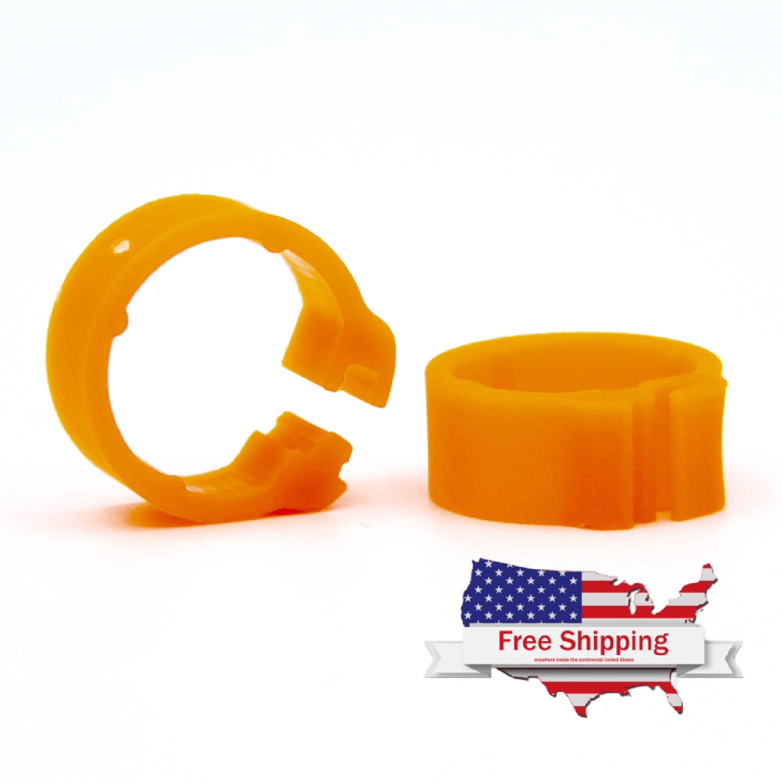 E-Z Clip Rings Plain 8 mm Pigeon Identification Clip Rings. Made in Belgium. Plain. (50 pcs)