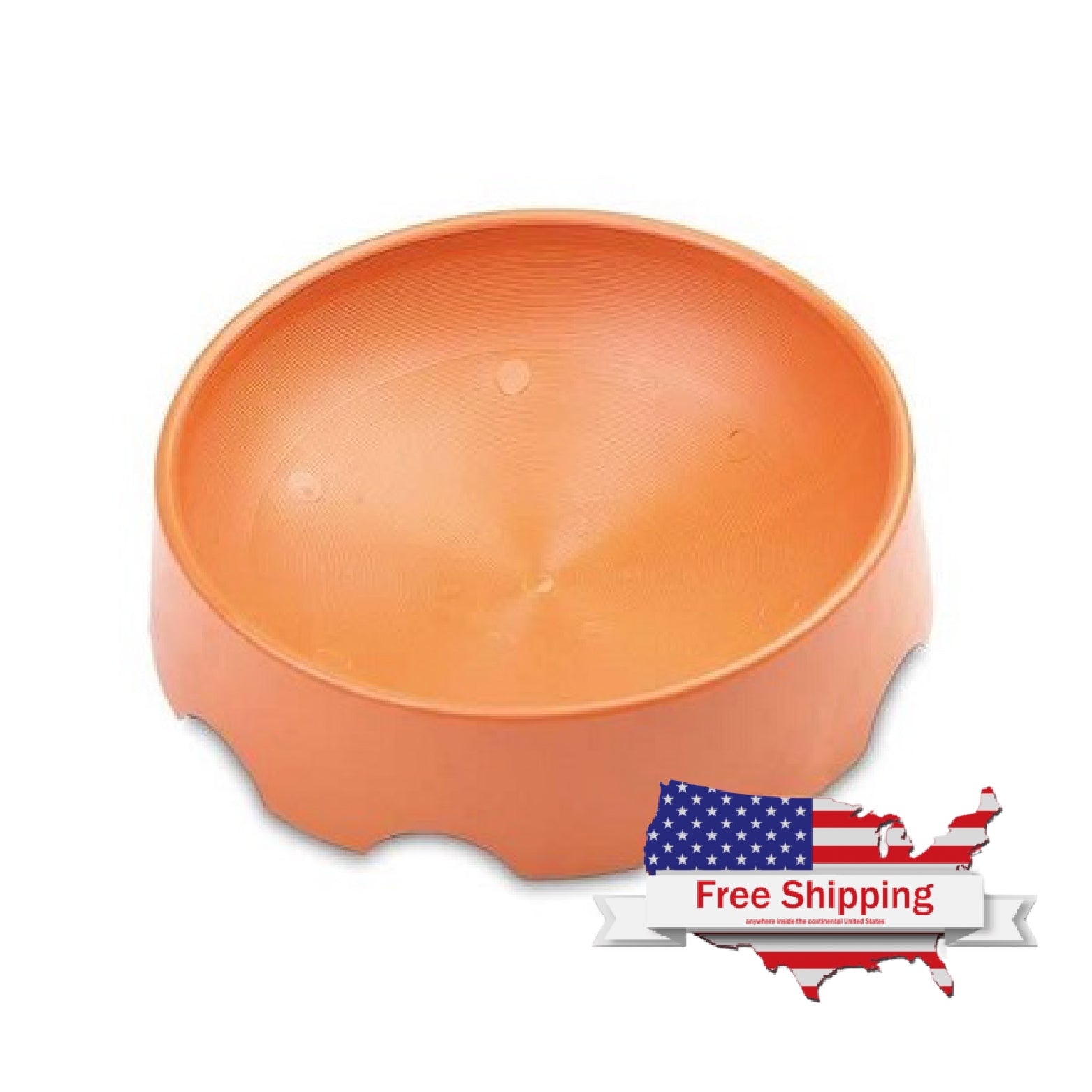 Orange European Plastic Pigeon Nest Bowl