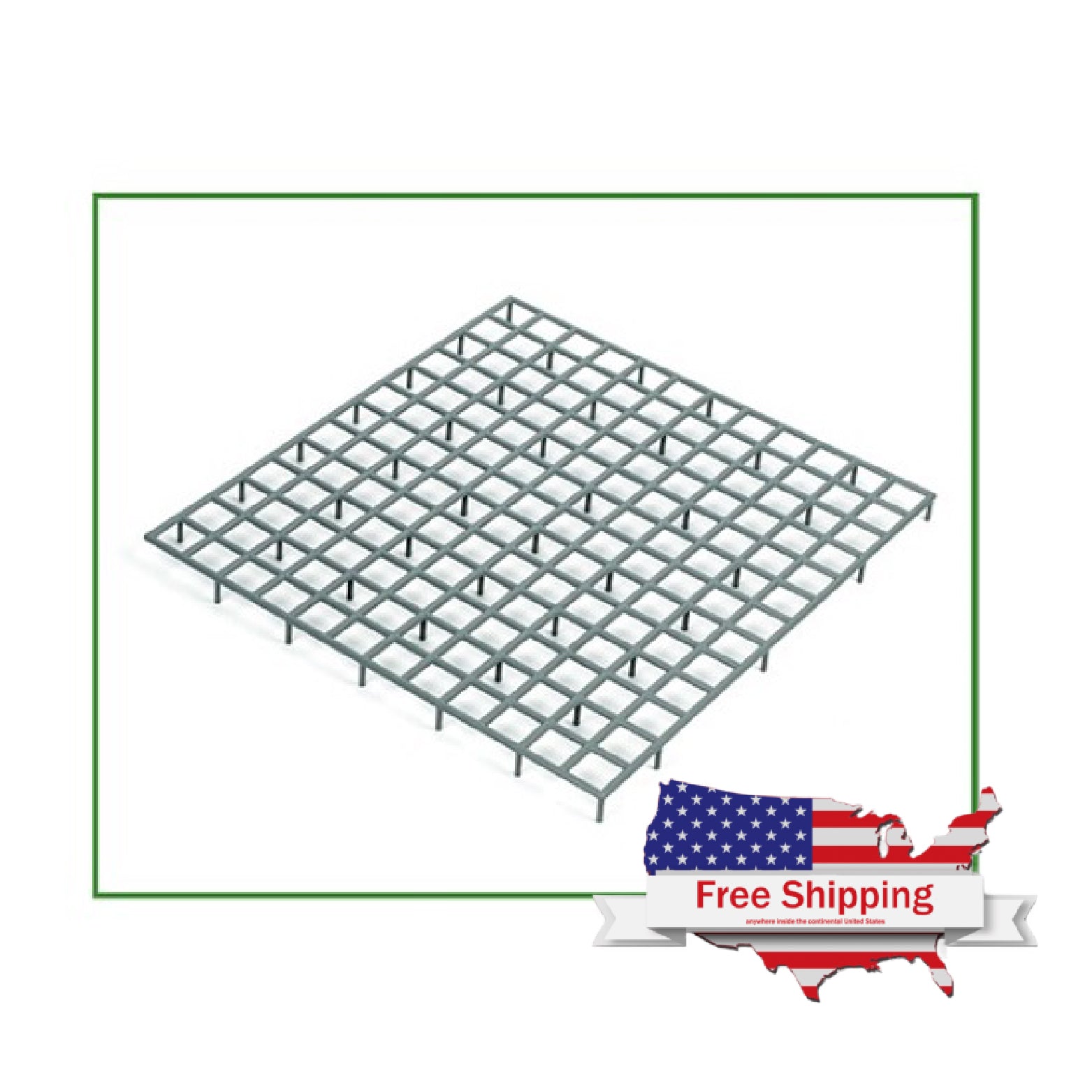 Gray Plastic Grill (Natural) for Hen Box