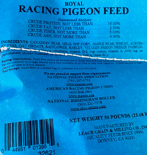 Royal Race 16% Ingredients