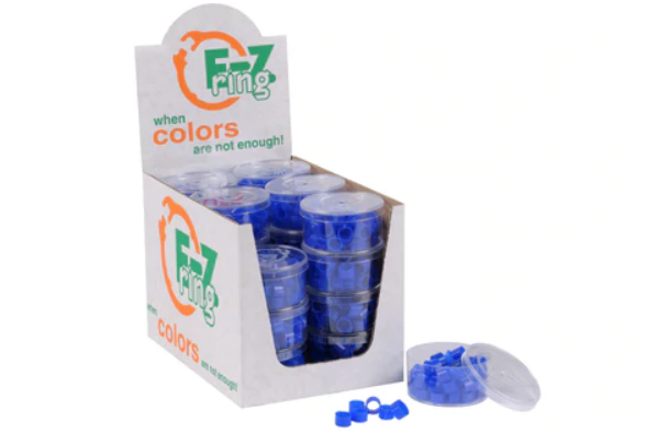 E-Z Clip Rings Plain 8 mm Pigeon Identification Clip Rings. Made in Belgium. Plain. (50 pcs)