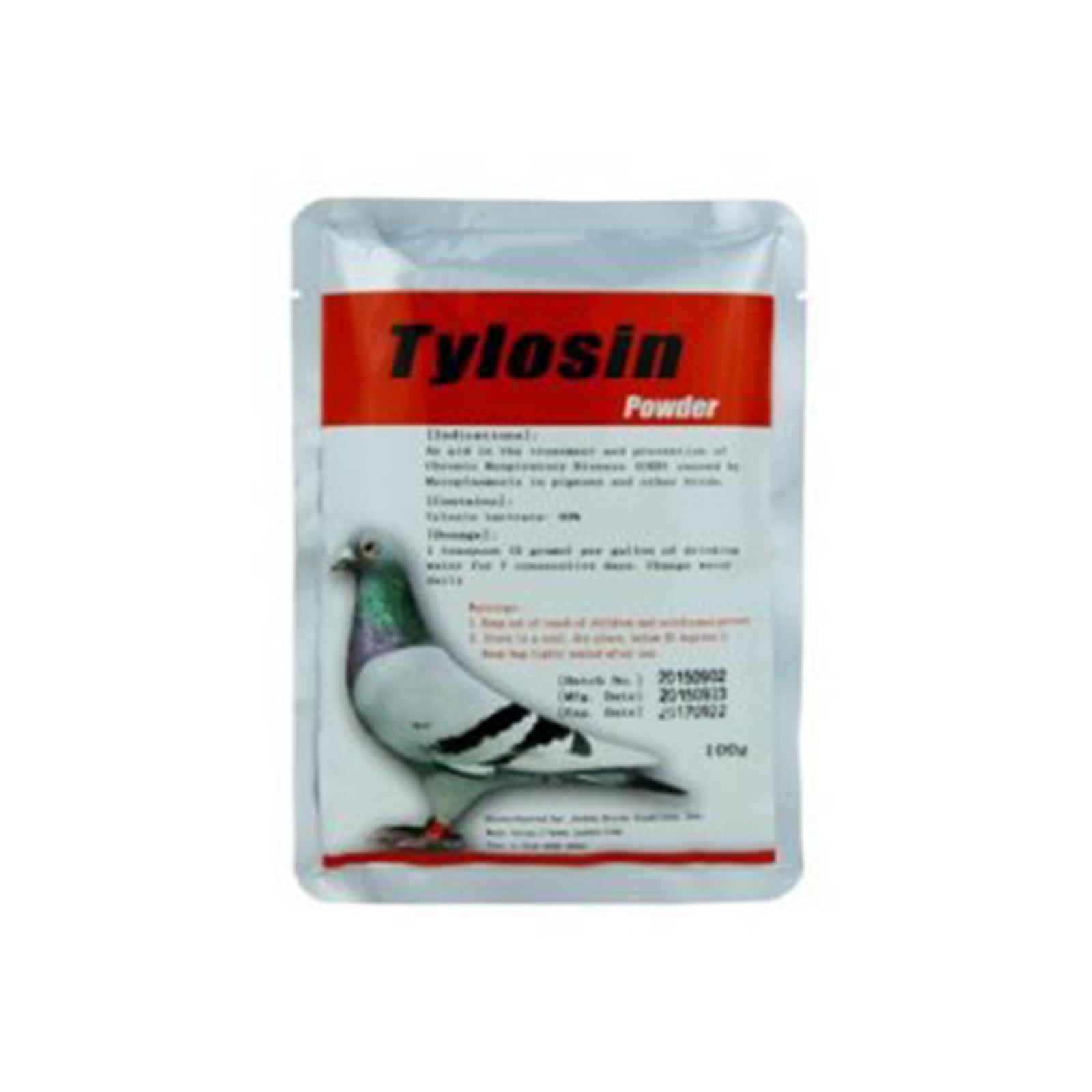 Tylosin Powder for CRD Treatment in Pigeons, Cage Birds & Pet Chickens