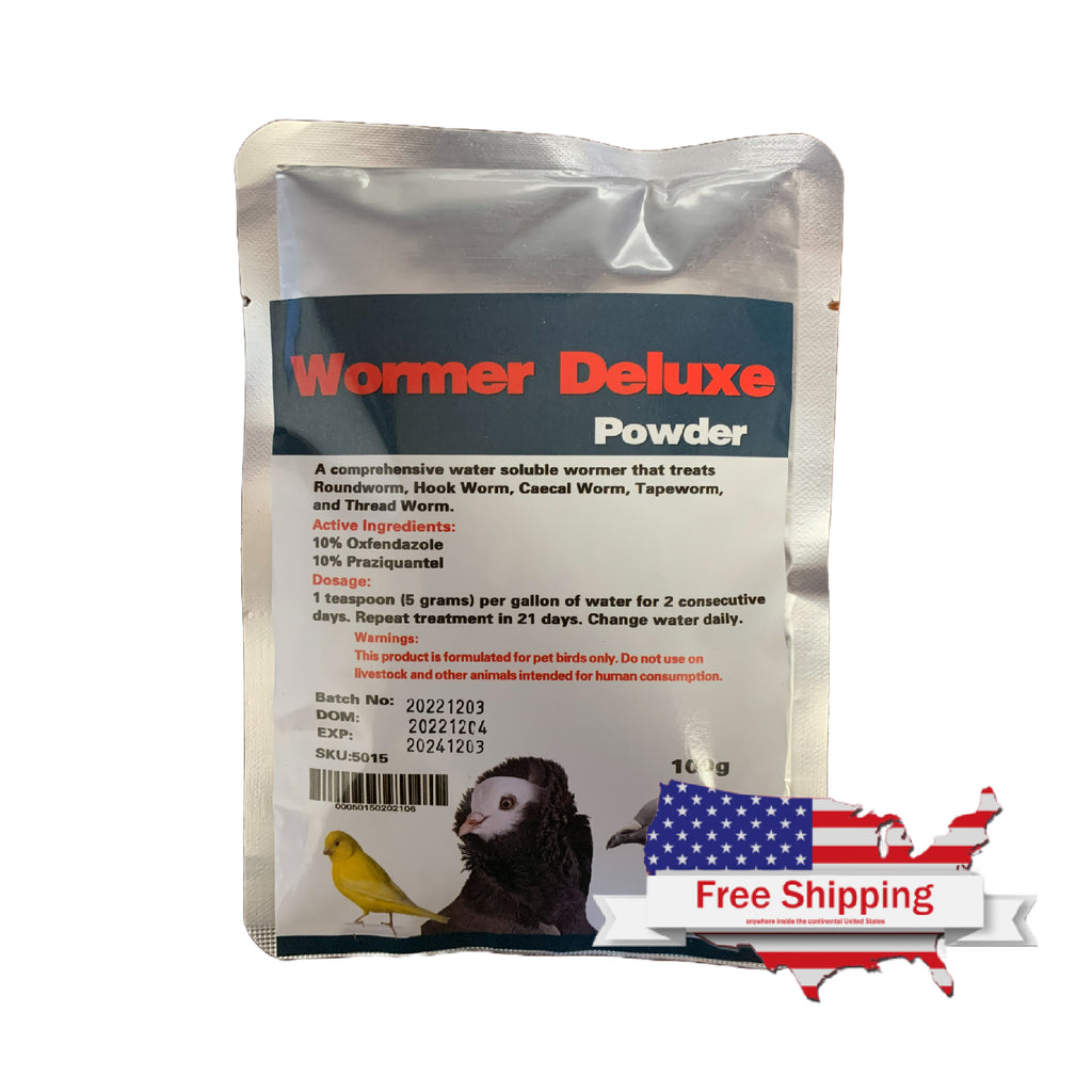 Wormer Deluxe Powder (Generex) for Pigeons and Pet Birds