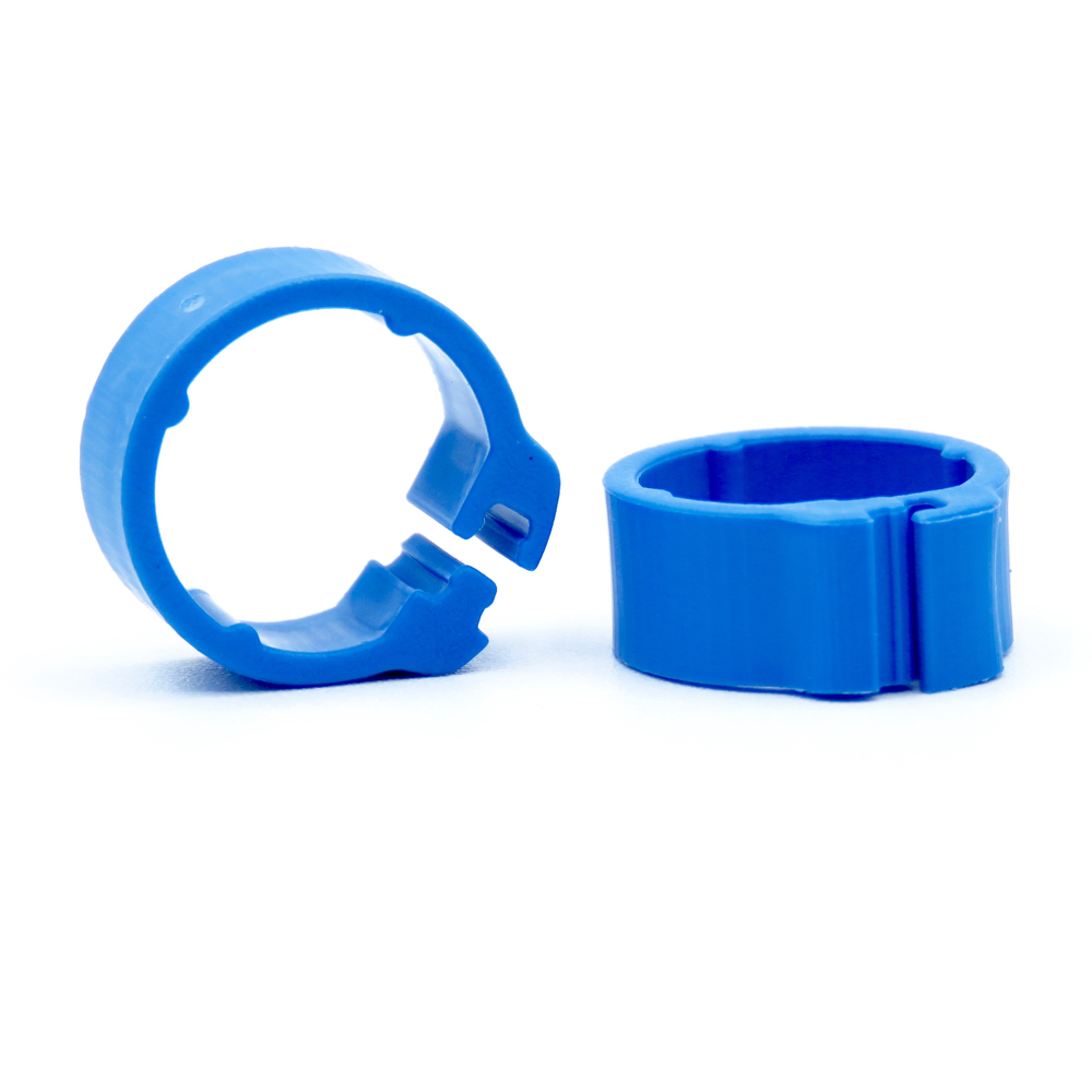 E-Z Clip Rings Plain 8 mm Pigeon Identification Clip Rings. Made in Belgium. Plain. (50 pcs)