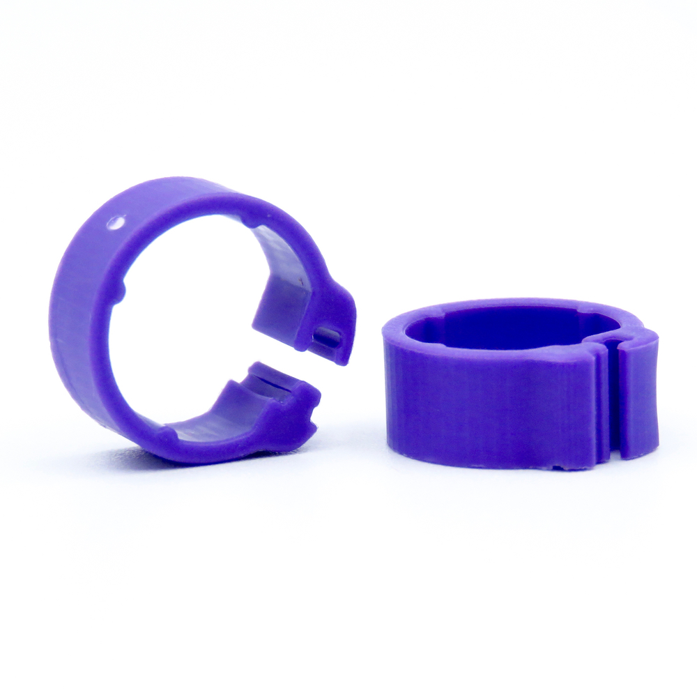 E-Z Clip Rings Plain 8 mm Pigeon Identification Clip Rings. Made in Belgium. Plain. (50 pcs)