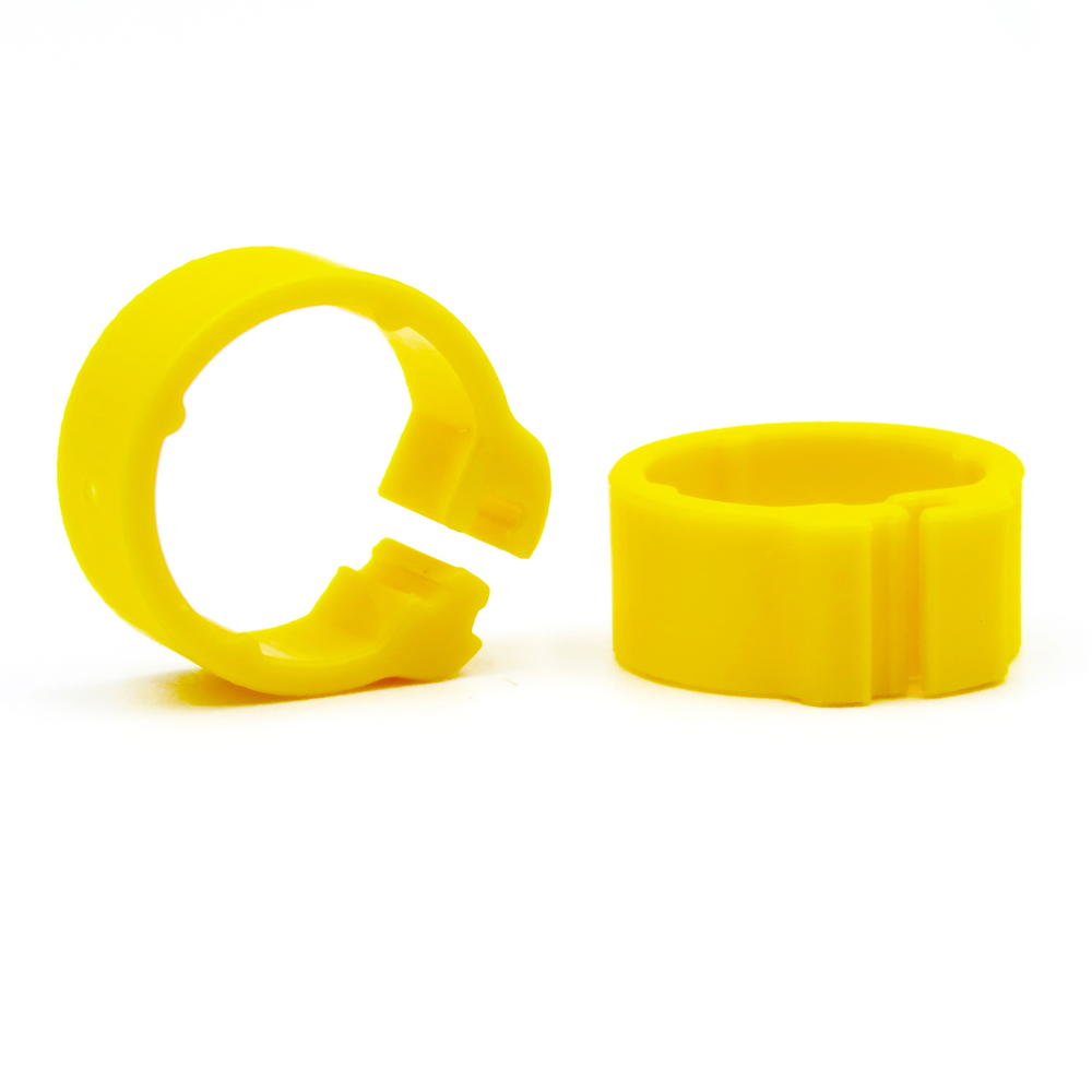 E-Z Clip Rings Plain 8 mm Pigeon Identification Clip Rings. Made in Belgium. Plain. (50 pcs)