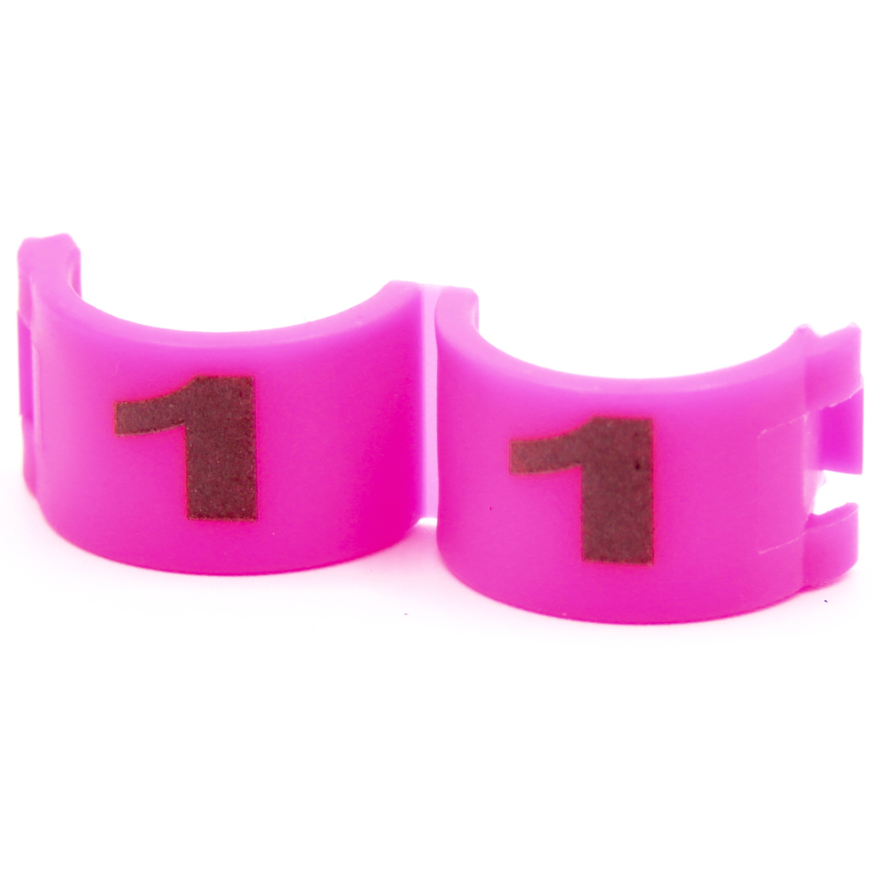 E-Z LOCK RINGS NUMBERED