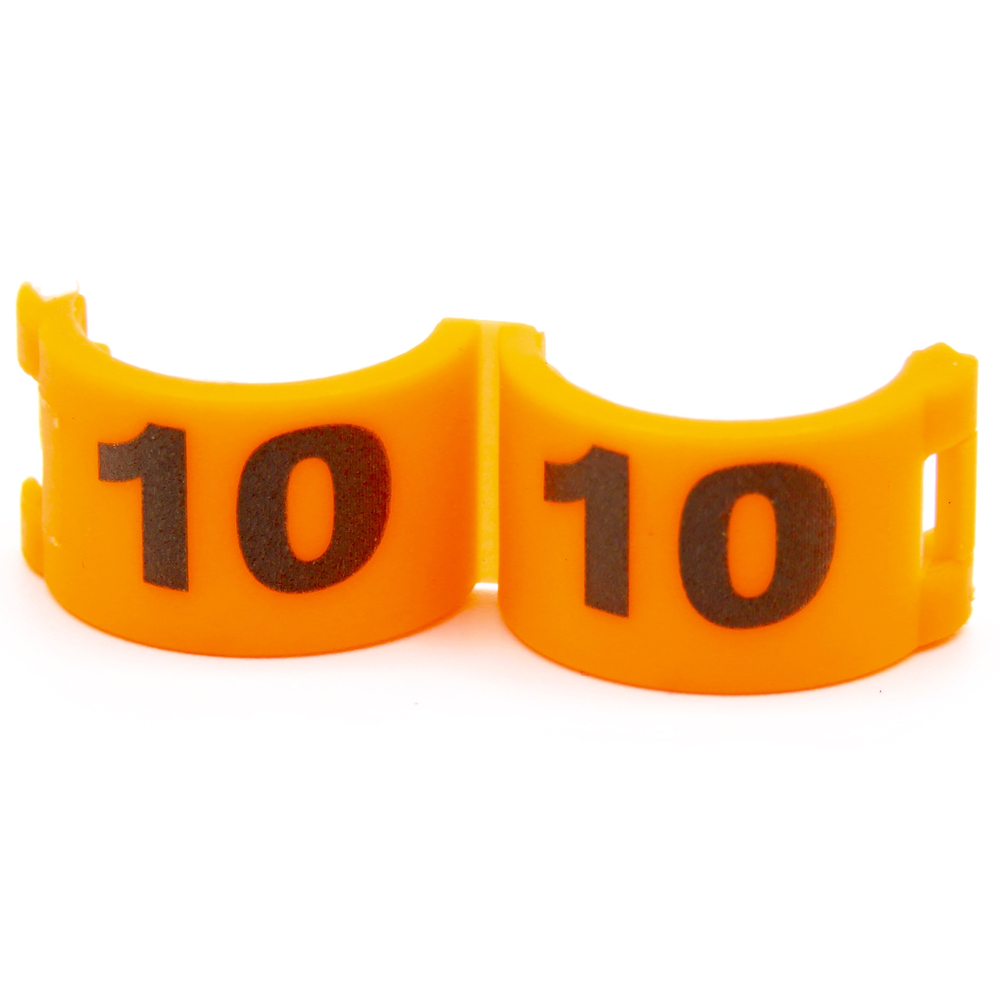 E-Z LOCK RINGS NUMBERED
