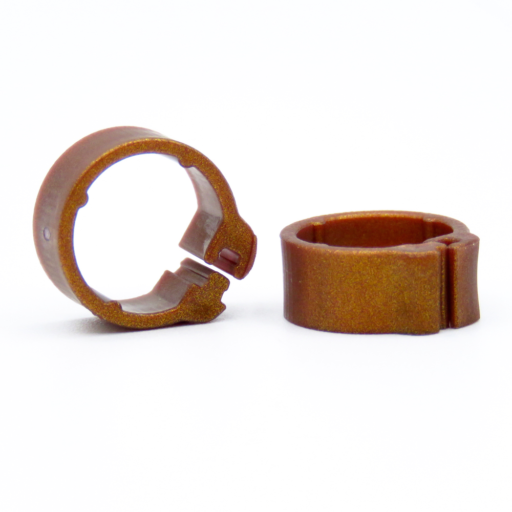 E-Z Clip Rings Plain 8 mm Pigeon Identification Clip Rings. Made in Belgium. Plain. (50 pcs)