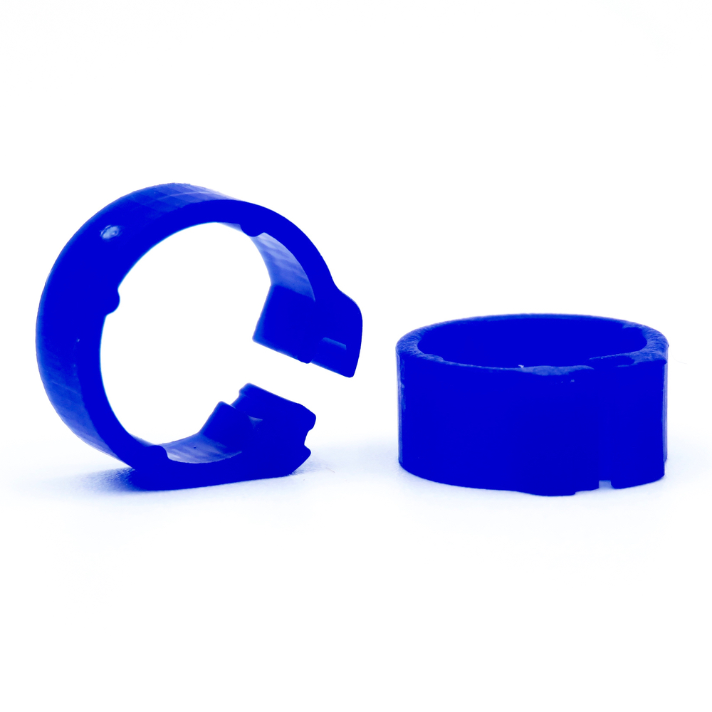 E-Z Clip Rings Plain 8 mm Pigeon Identification Clip Rings. Made in Belgium. Plain. (50 pcs)