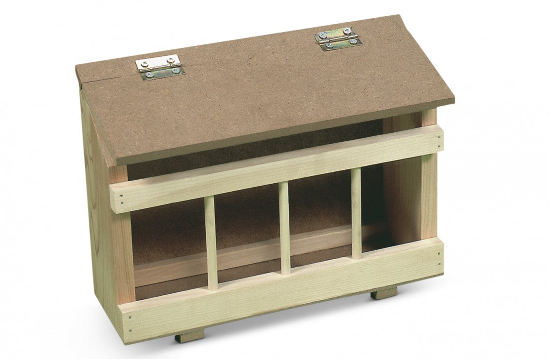 Wood Grit Box (Natural) for Pigeons & Chickens | 12in/24in Wooden Gritbox