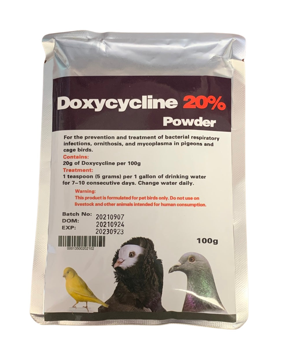 Antibiotic for treating ornithosis in birds