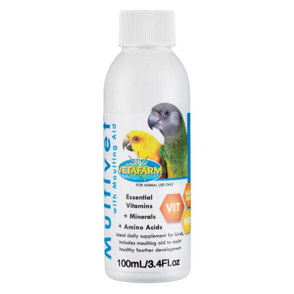 Bottle of Bird Supplements