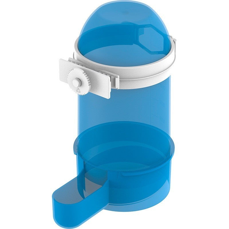 BLUE DRINKER/FEEDER WITH SUPPORT