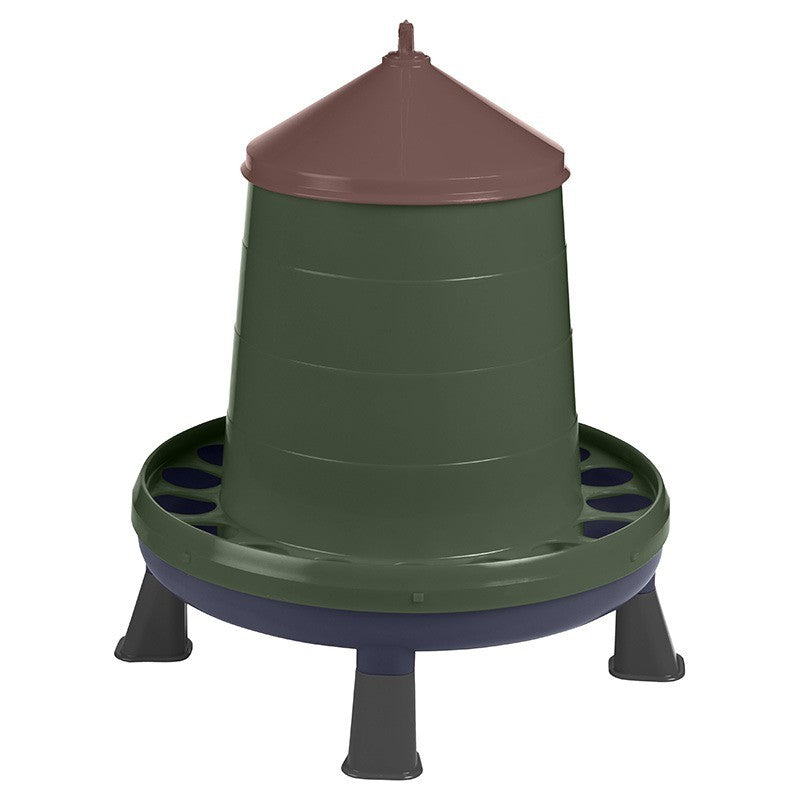 plastic poultry feeder with legs