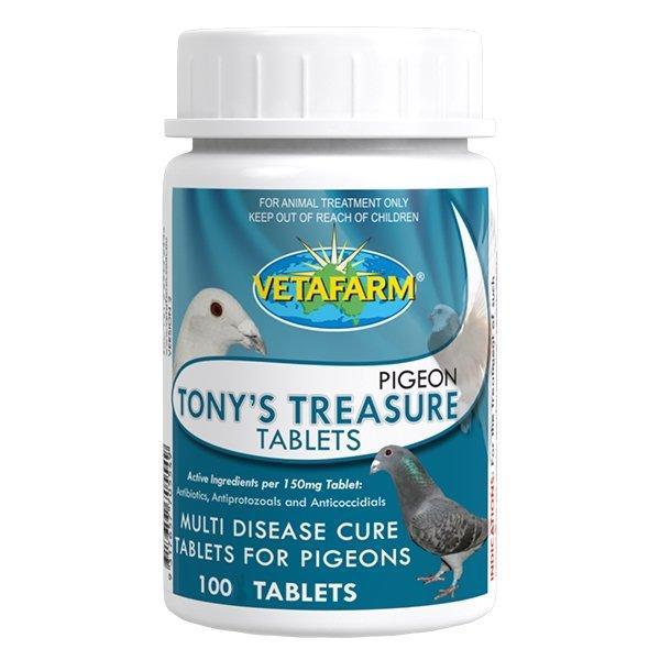 Bottle of tony's treasure from vetafarm